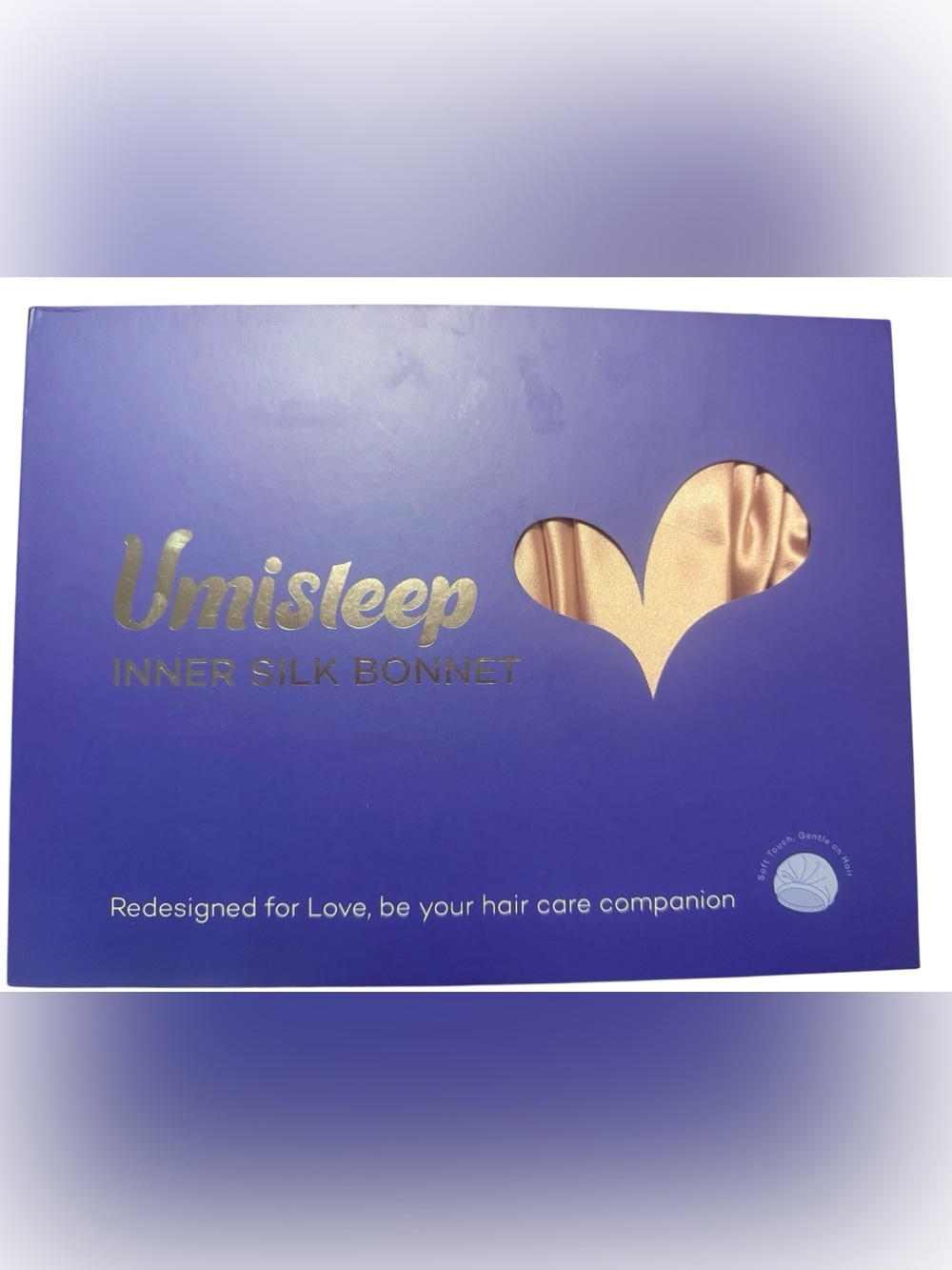 Umisleep Mulberry Silk Sleep Bonnet Pink Satin Thick Hair NEW